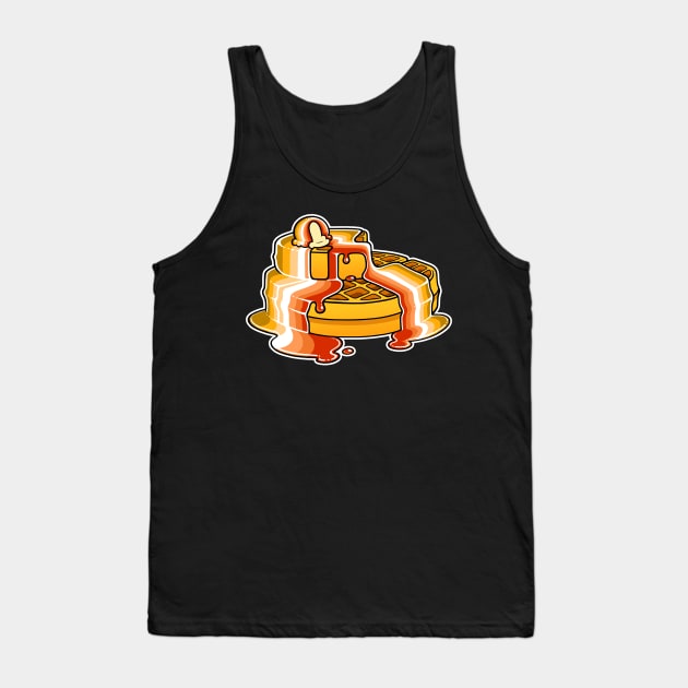 Butch Lesbian Pride Waffles LGBT Tank Top by FlannMoriath